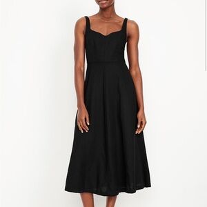 Old Navy Classic Black Midi Dress